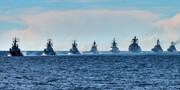 رزمایش ناوگان روسیه در دریای بالتیک