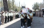 تشییع پیکر ۲ شهید نیروی انتظامی در زاهدان