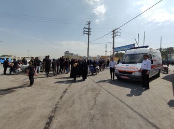 اورژانس اصفهان به ۸۶ نفر در راهپیمایی جاماندگان اربعین امداد رسانی کرد