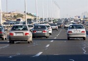 ترافیک در آزاد راه قزوین - کرج سنگین است