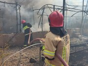 آتش‌سوزی یک کافه در کرمان مهار شد