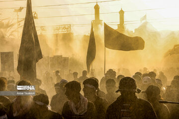 Mourning for Imam Hussain at Arbaeen sunset