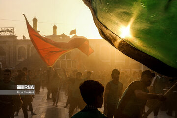 Mourning for Imam Hussain at Arbaeen sunset