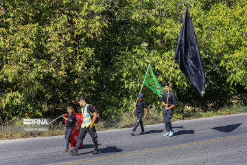 Pilgrims en route to northeast Iran to mourn for Imam Hussain