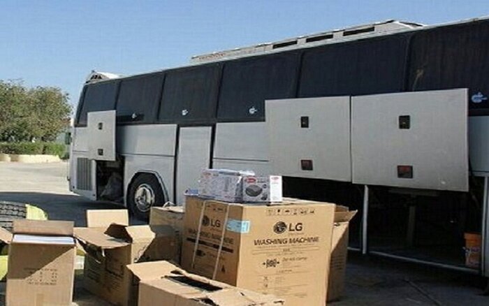 اتوبوس حامل کالای قاچاق در بجستان خراسان رضوی متوقف شد