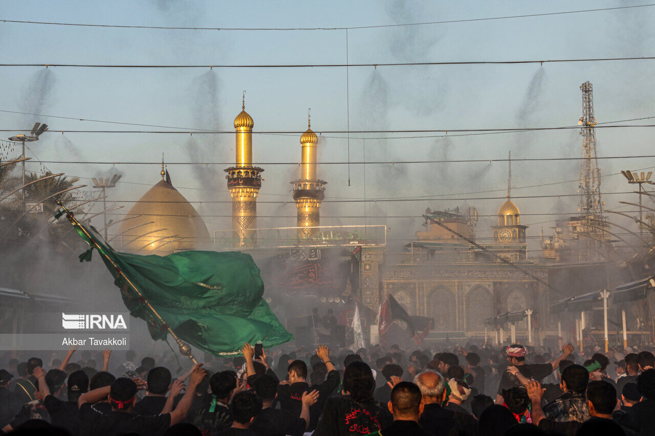 Mourning for Imam Hussain at Arbaeen sunset Mourning for Imam Hussain at Arbaeen sunset