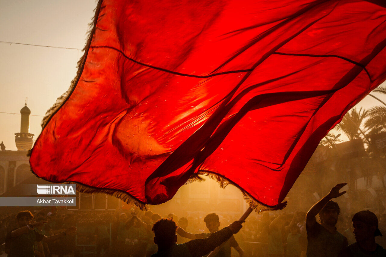 Mourning for Imam Hussain at Arbaeen sunset Mourning for Imam Hussain at Arbaeen sunset