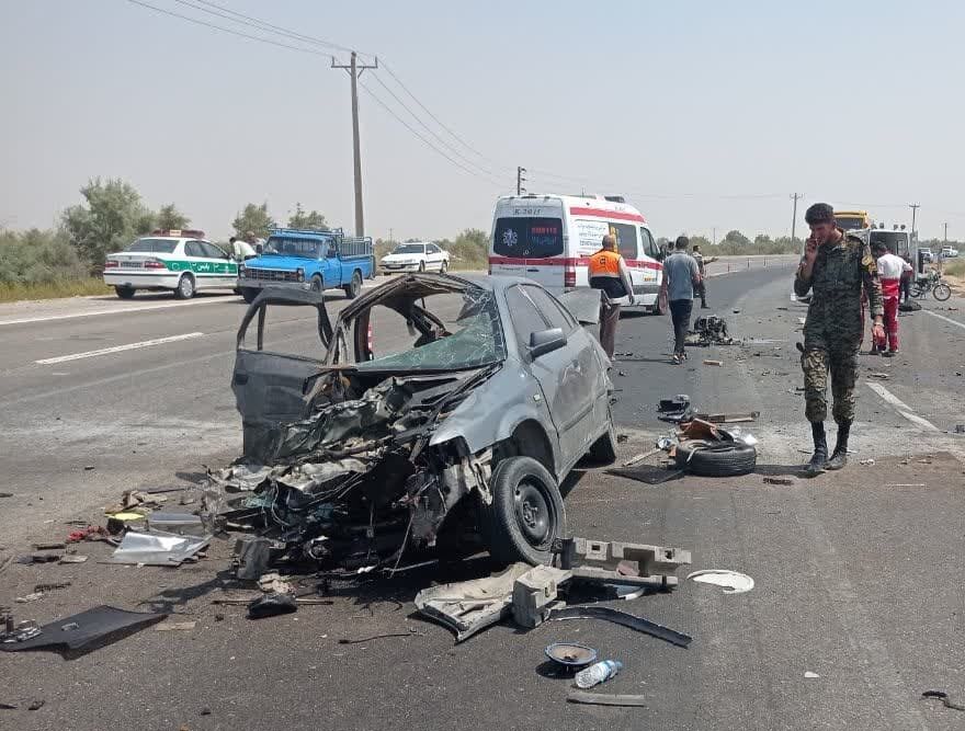 هشت فقره تصادف در خوزستان با چهار کشته و ۱۹ مصدوم