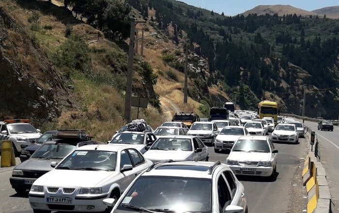 ترافیک سنگین خودرویی در کندوان و هراز