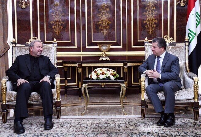 السفير الإیرانی یلتقي مسؤولین إقليم كردستان العراق