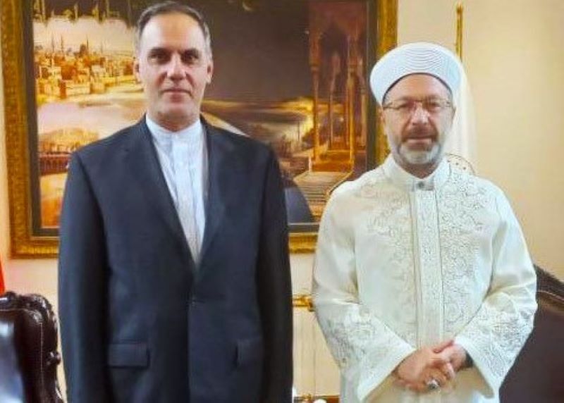 İran'ın Ankara Büyükelçisi  Diyanet İşleri Başkanı Erbaş ile Bir Araya Geldi