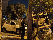 تصادم کامیونت حمل زباله با ۱۲ خودرو در سیمون بولیوار تهران
