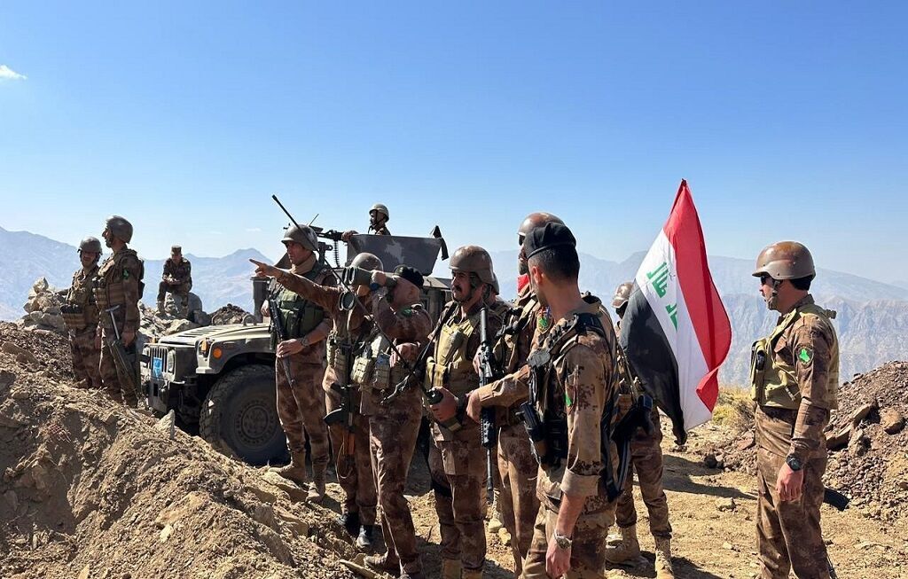 قوات حرس الحدود العراقية تمسك بمنطقة حدودية بعد اشتباكات مع الزمر الارهابية الانفصالية