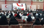 فیلم/ برگزاری آیین اختتامیه برنامه‌های دهه پایانی صفر هلال احمر کشور در مشهد