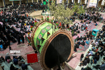 Traditional mourning ceremony for Imam Reza in center Iran