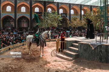 Traditional mourning ceremony for Imam Reza in center Iran