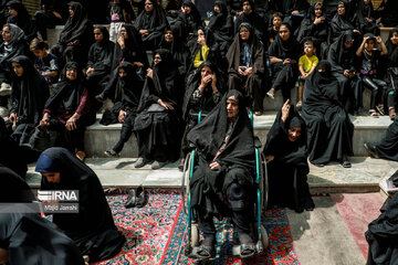 Traditional mourning ceremony for Imam Reza in center Iran