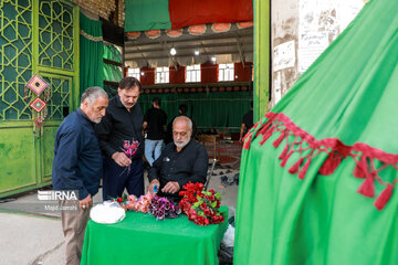 Traditional mourning ceremony for Imam Reza in center Iran