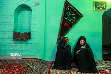 Traditional mourning ceremony for Imam Reza in center Iran