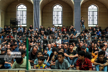 Traditional mourning ceremony for Imam Reza in center Iran