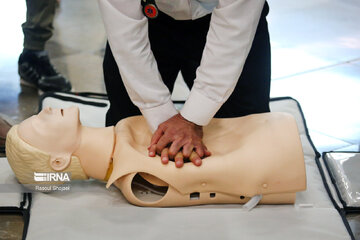 Iranian medics hold CPR drill in Isfahan