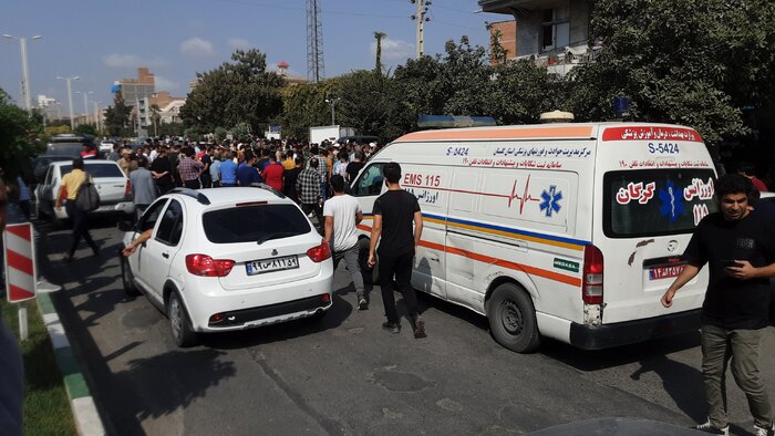 گرگان، خیابان استاندارد؛ چند دقیقه پس از حادثه