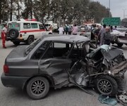 تصادف زنجیره ای در شرق گرگان هشت نفر را راهی بیمارستان کرد