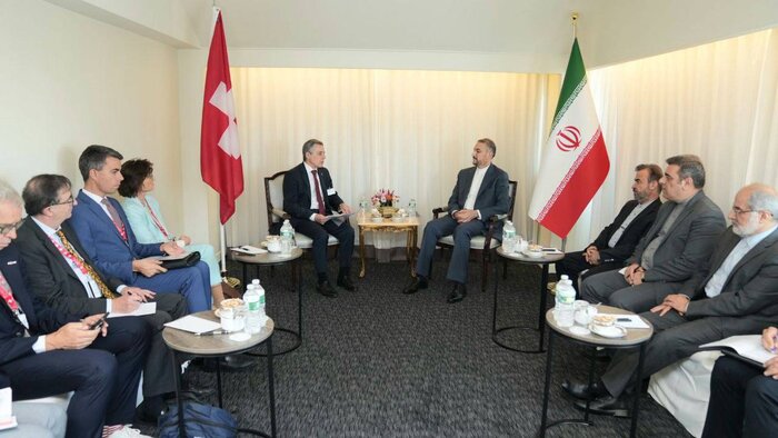 امیرعبداللهیان: ایران از گسترش همکاری‌ها با سوئیس استقبال می‌کند + فیلم
