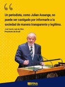 Lula da Silva pide la liberación de Julian Assange