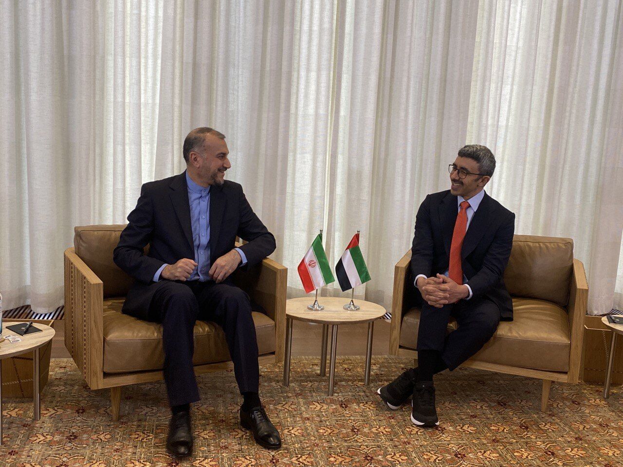 محادثات بين وزيري خارجية إيران والإمارات في نيويورك