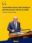 Le président brésilien Lula da Silva demande la liberté pour Julian Assange