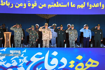 Sacred Defense Week military parade in Iran's Mashhad