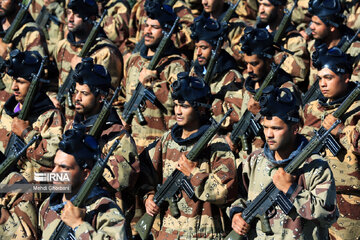 Sacred Defense Week military parade in Iran's Mashhad