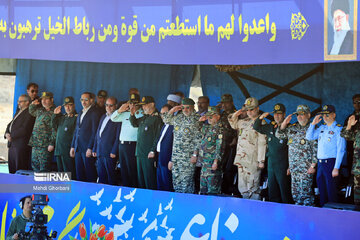 Sacred Defense Week military parade in Iran's Mashhad