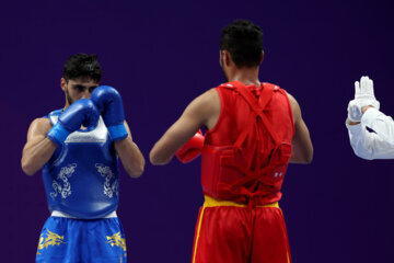 En image les Jeux Asiatiques "Hangzhou 2023" : Wushu - Sanda