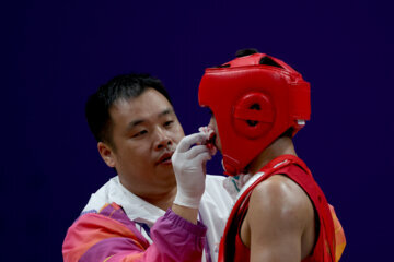 En image les Jeux Asiatiques "Hangzhou 2023" : Wushu - Sanda