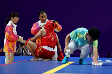 En image les Jeux Asiatiques "Hangzhou 2023" : Wushu - Sanda