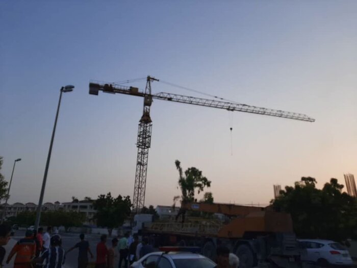مرگ مرد ۴۷ ساله بر اثر سقوط تاور جرثقیل در کیش