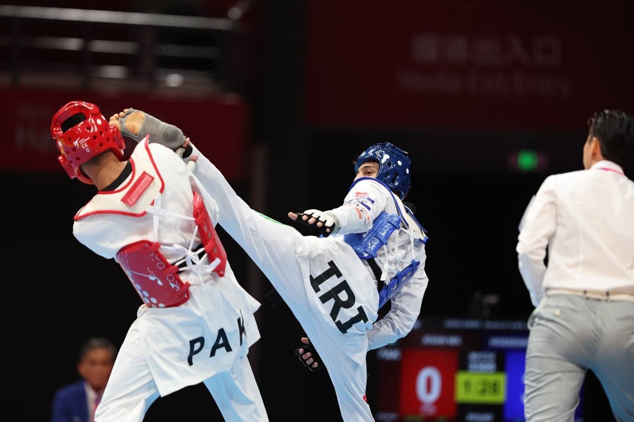 Un taekwondoka iraní logra la medalla de plata en Juegos Asiáticos 2023