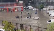 بارش شدید باران استانبول ترکیه را زیر آب برد + فیلم