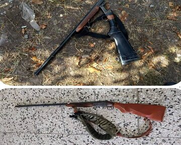 ۲ قبضه اسلحه غیرمجاز از شکارچیان متخلف در خلخال کشف شد