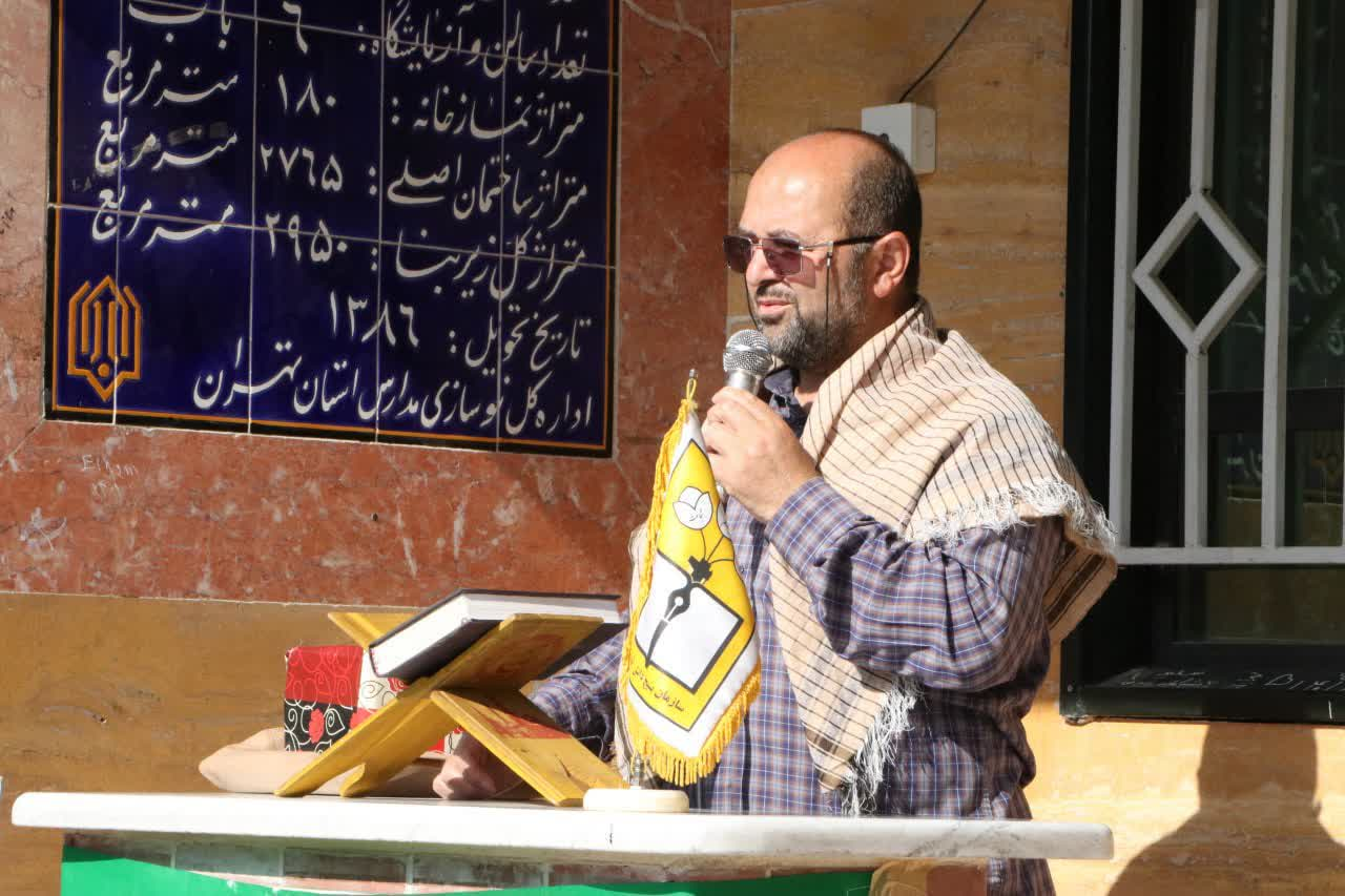 پیکر شهید گمنام تازه تفحص شده در هفته دفاع مقدس میهمان شهرستان قدس بود
