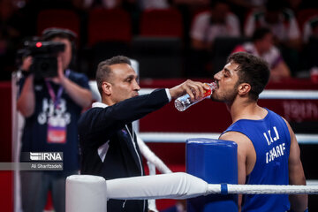 Iranian boxer at Hangzhou Asian Games