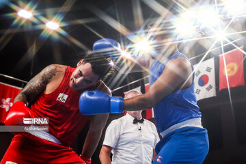 Iranian boxer at Hangzhou Asian Games