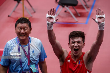 Iranian boxer at Hangzhou Asian Games