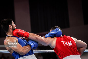 Iranian boxer at Hangzhou Asian Games