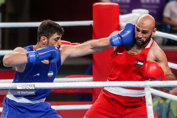 Iranian boxer at Hangzhou Asian Games