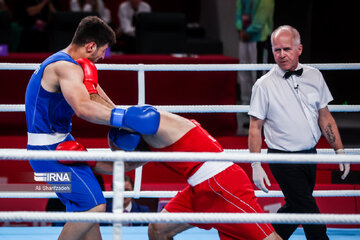 Iranian boxer at Hangzhou Asian Games