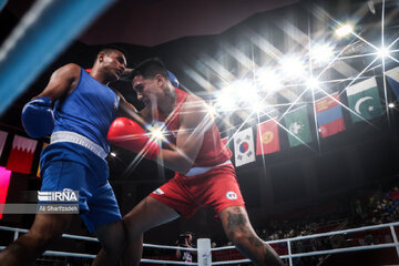 Iranian boxer at Hangzhou Asian Games