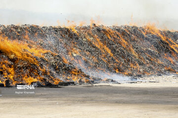 Destruction of 1,300 tons of smuggled goods